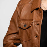 Janila - Blouson cuir femme