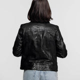 Janila - Blouson cuir femme