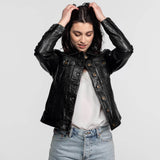 Janila - Blouson cuir femme