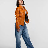 Janila - Blouson cuir femme
