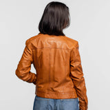 Janila - Blouson cuir femme