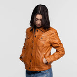 Janila - Blouson cuir femme