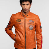 Gasly - Blouson cuir motard