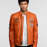 Gasly - Blouson cuir motard