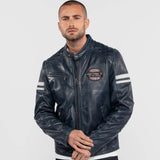 Spencer - Blouson cuir racing