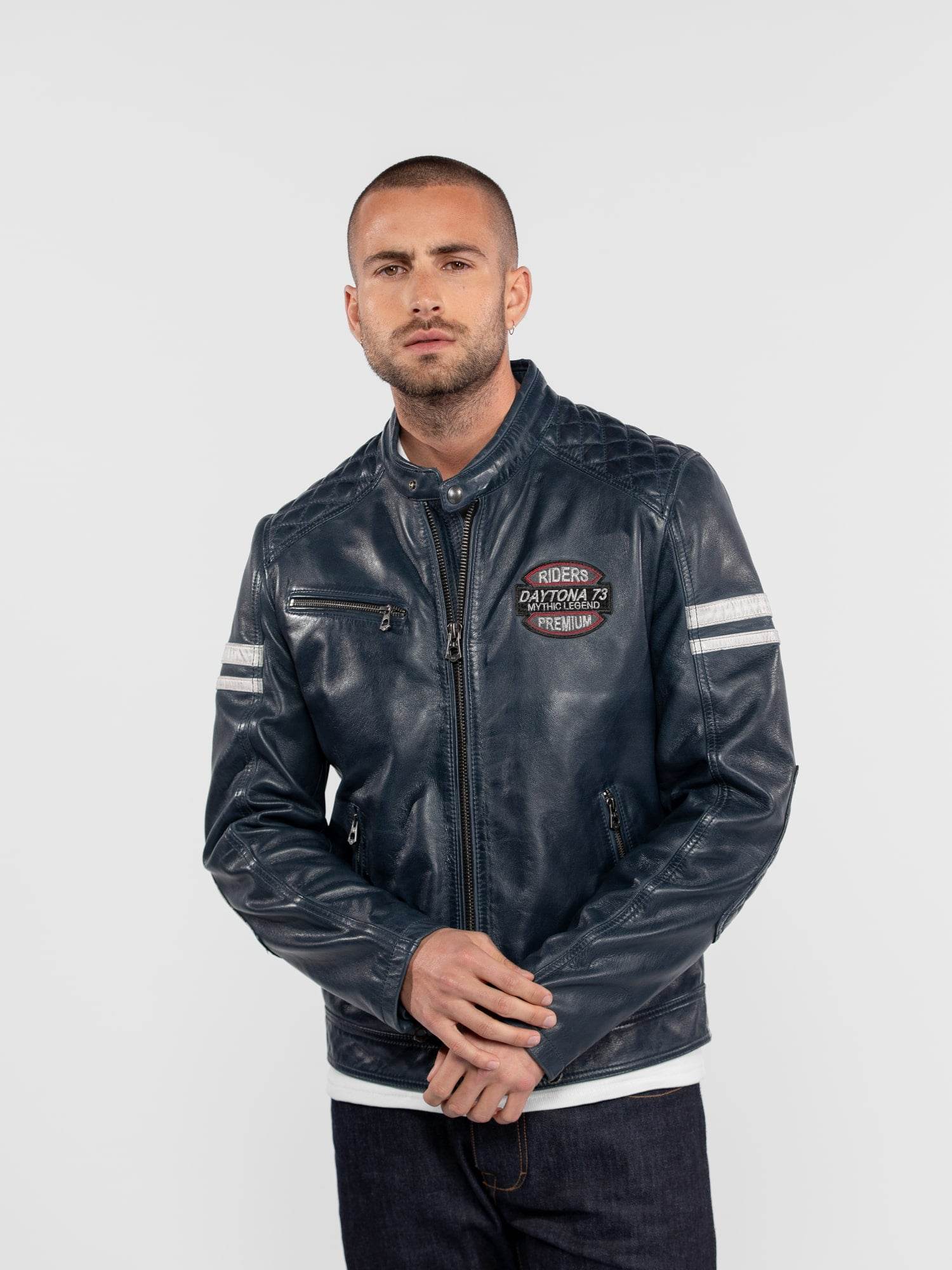 En Cuir Daytona Blouson Daytona Moto Racing Leather Jacket
