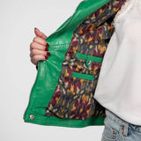 Anthea - Women's leather biker jacket