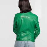 Anthea - Women's leather biker jacket