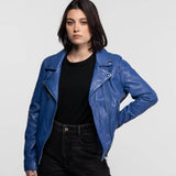 Anthea - Women's leather biker jacket
