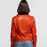 Anthea - Women's leather biker jacket