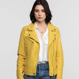 Anthea - Women's leather biker jacket