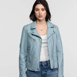 Anthea - Women's leather biker jacket