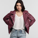 Haven - Women's leather biker jacket