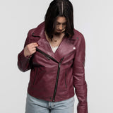 Haven - Women's leather biker jacket