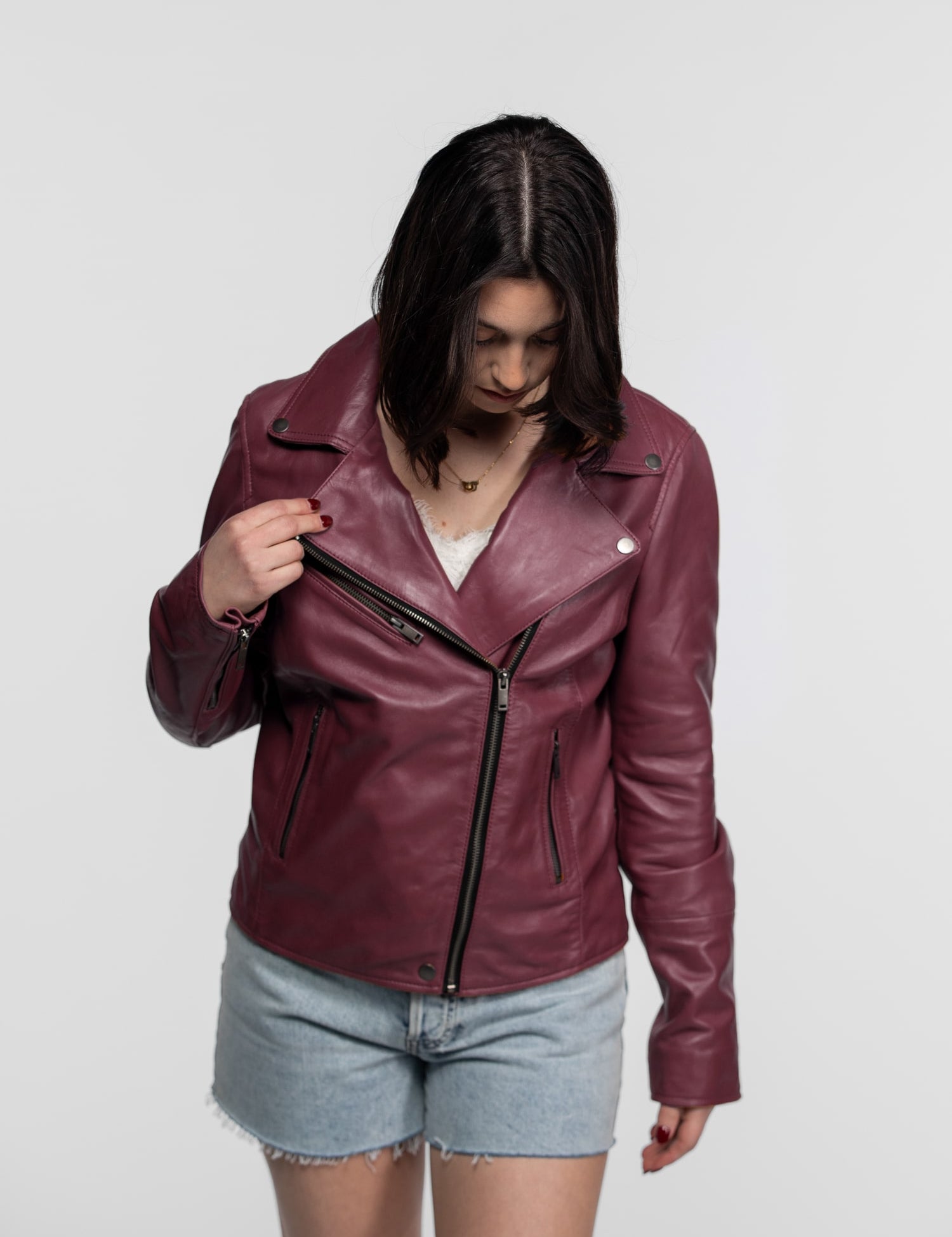 Haven - Women's leather biker jacket