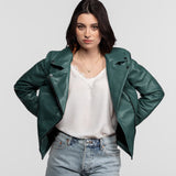 Haven - Women's leather biker jacket