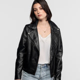 Haven - Women's leather biker jacket
