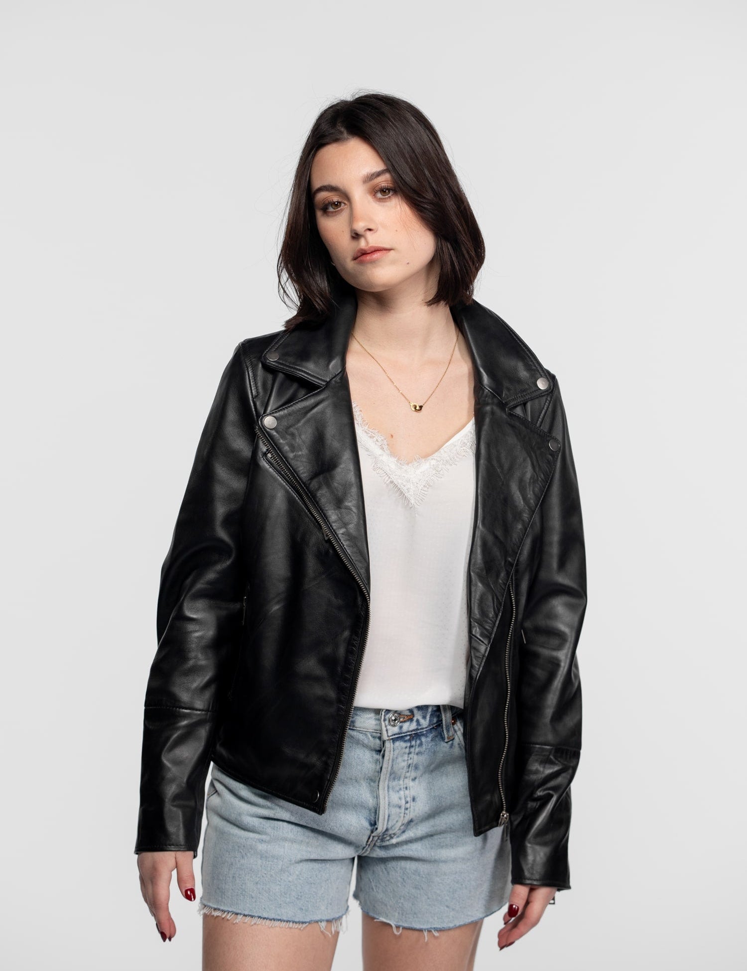 Haven - Women's leather biker jacket
