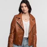Haven - Women's leather biker jacket