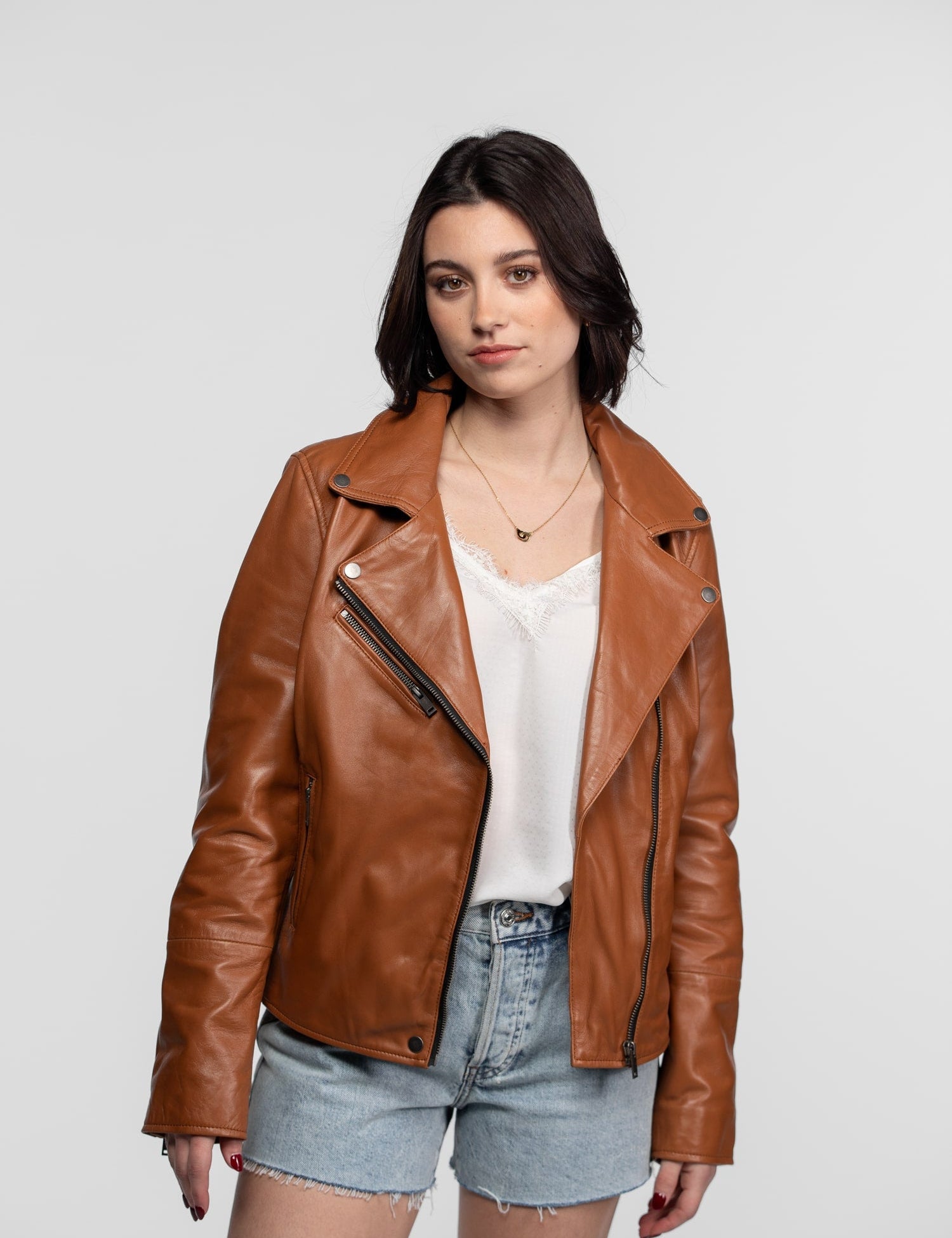 Haven - Women's leather biker jacket