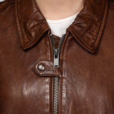 Alicia - Women's leather aviator jacket