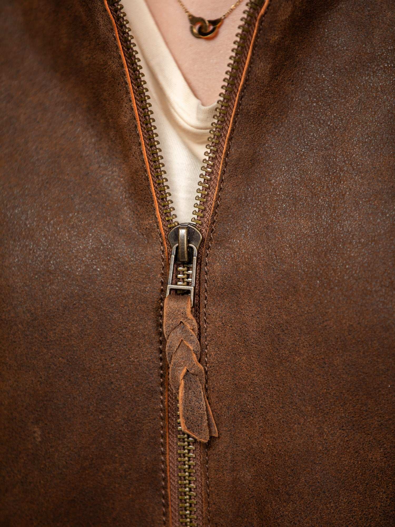 Mohave - Veste cuir capuche femme
