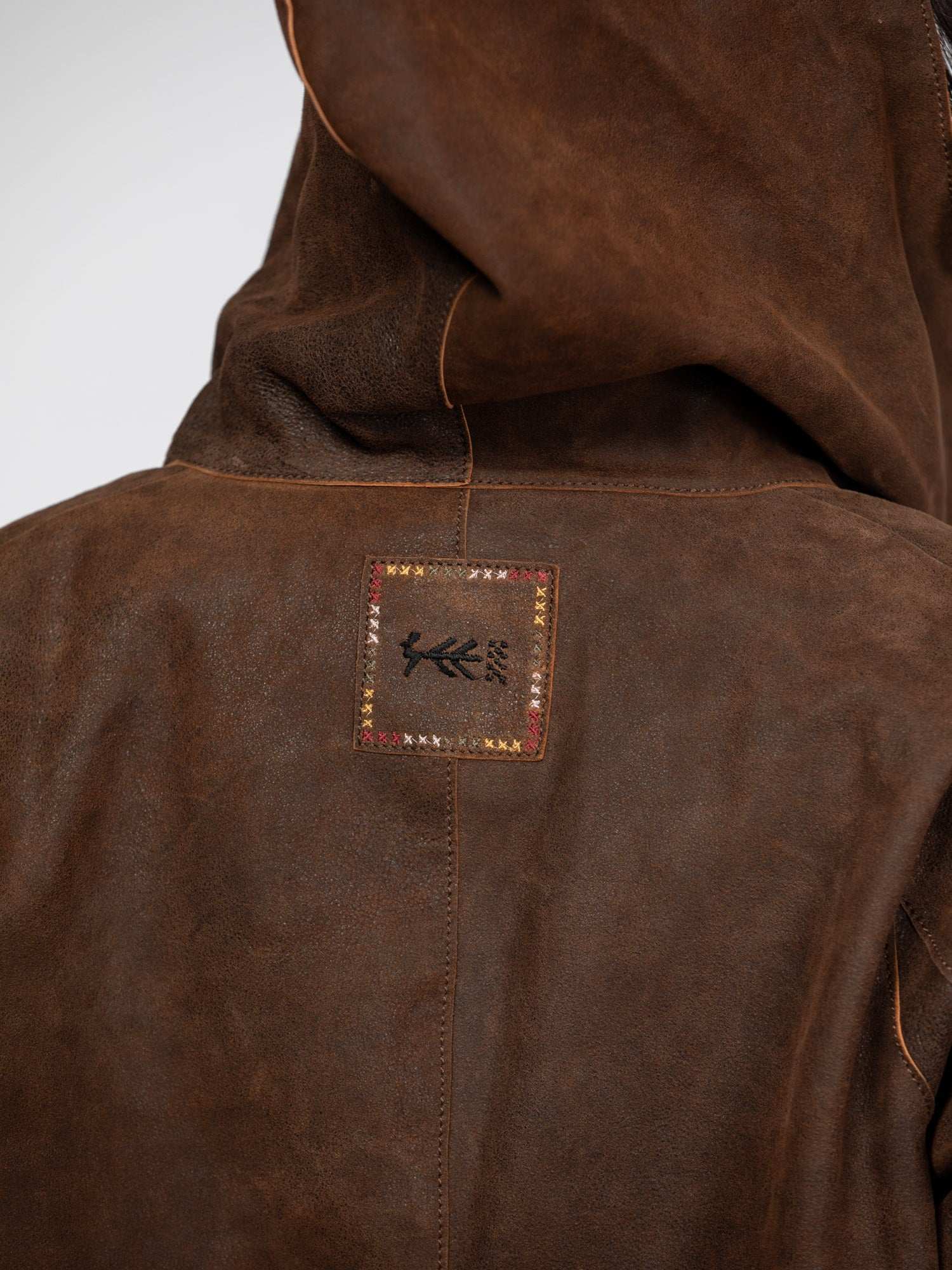 Mohave - Veste cuir capuche femme