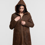 Mohave - Women's hooded leather jacket