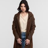 Mohave - Women's hooded leather jacket