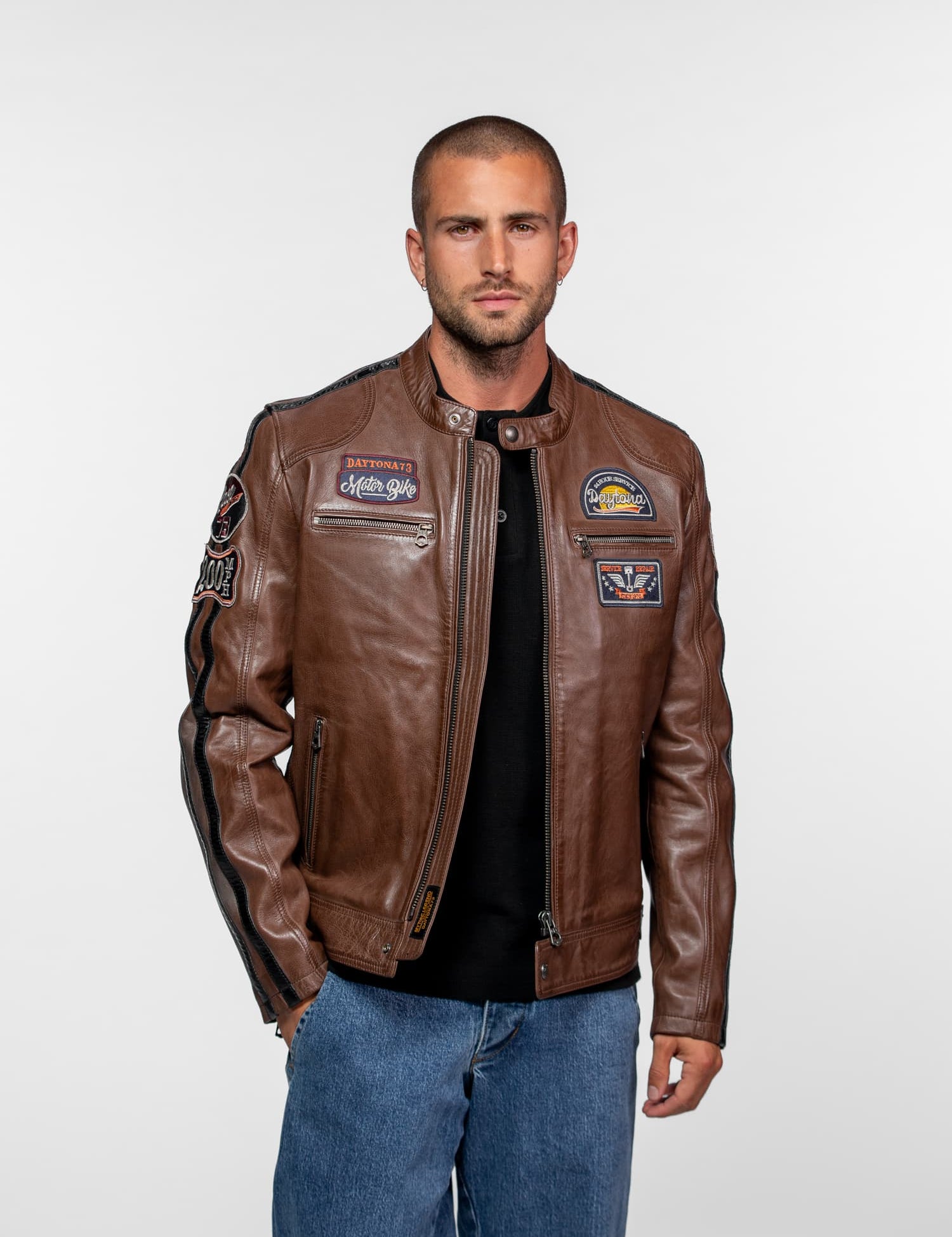 Tormo - Blouson cuir motard