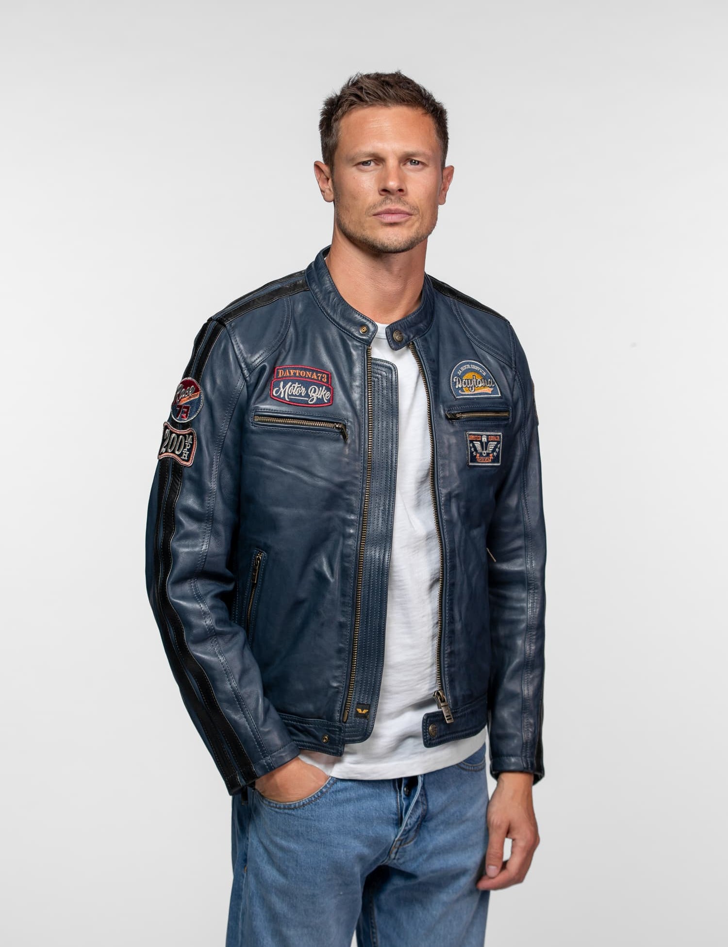 Tormo - Blouson cuir motard
