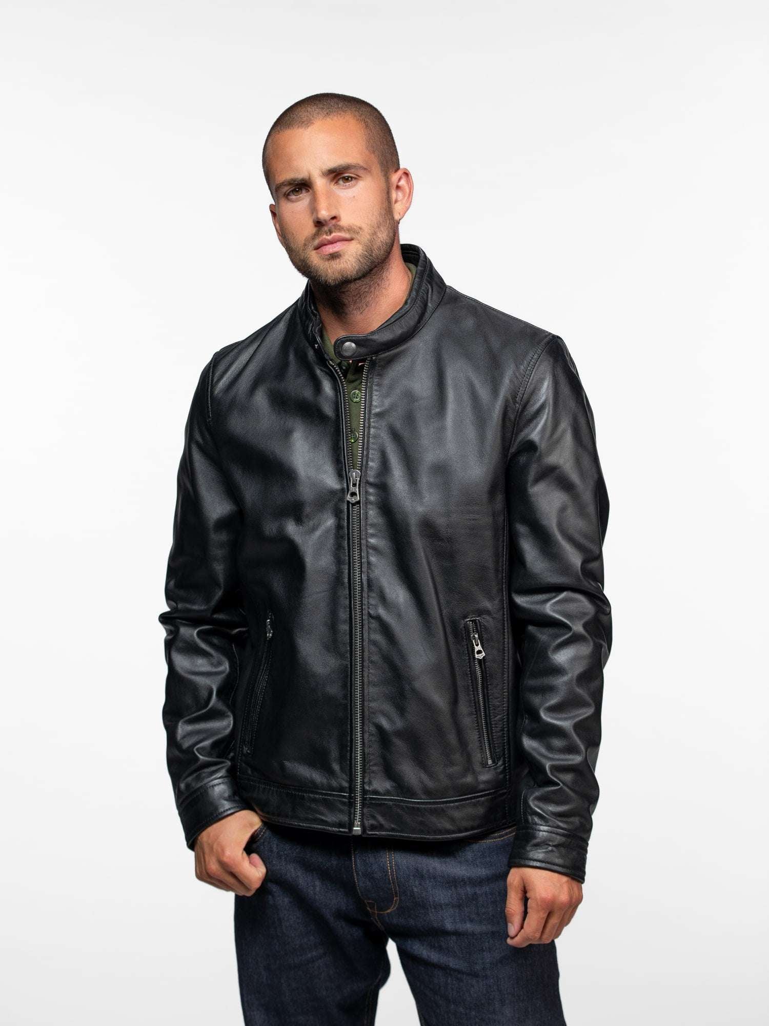 Dilkon - Blouson cuir motard