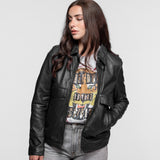 Lisa - Veste cuir femme