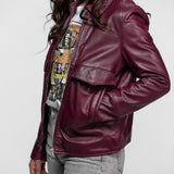 Lisa - Veste cuir femme