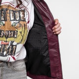 Lisa - Veste cuir femme
