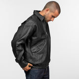 Dekalb - Veste en cuir oversize