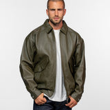 Dekalb - Veste en cuir oversize