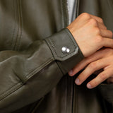 Dekalb - Veste en cuir oversize