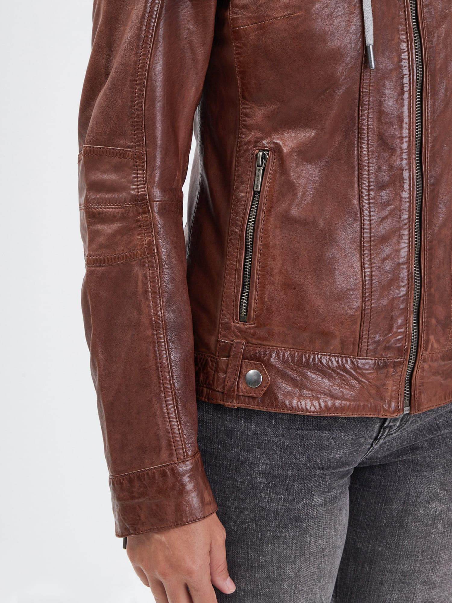 Silene + hood - Blouson cuir femme - Accueil
