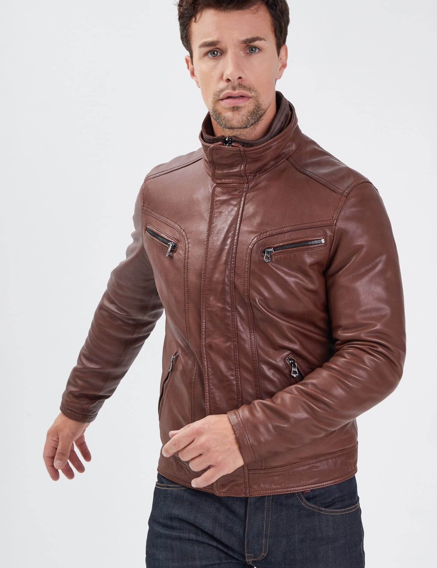 Falconero+ic - Blouson cuir homme - Homme