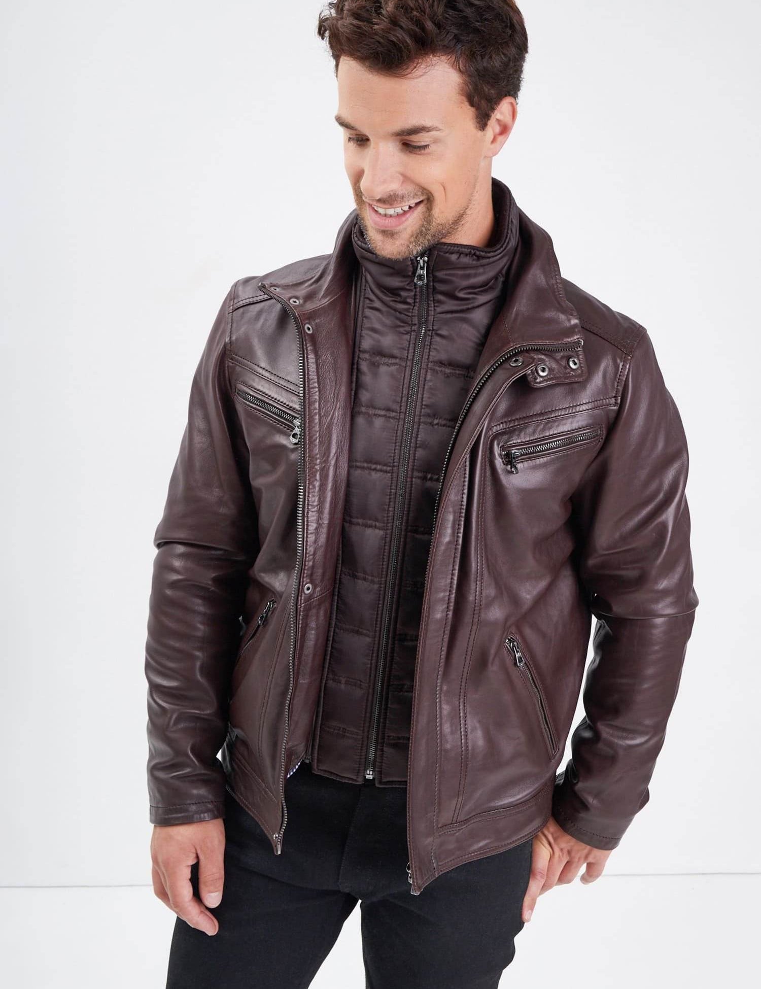 Falconero+ic - Blouson cuir homme - Homme