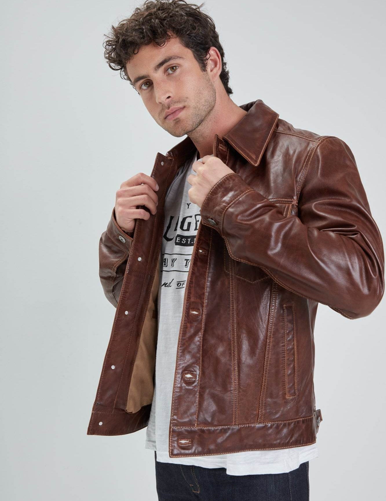 Baker - Blouson cuir homme - Accueil