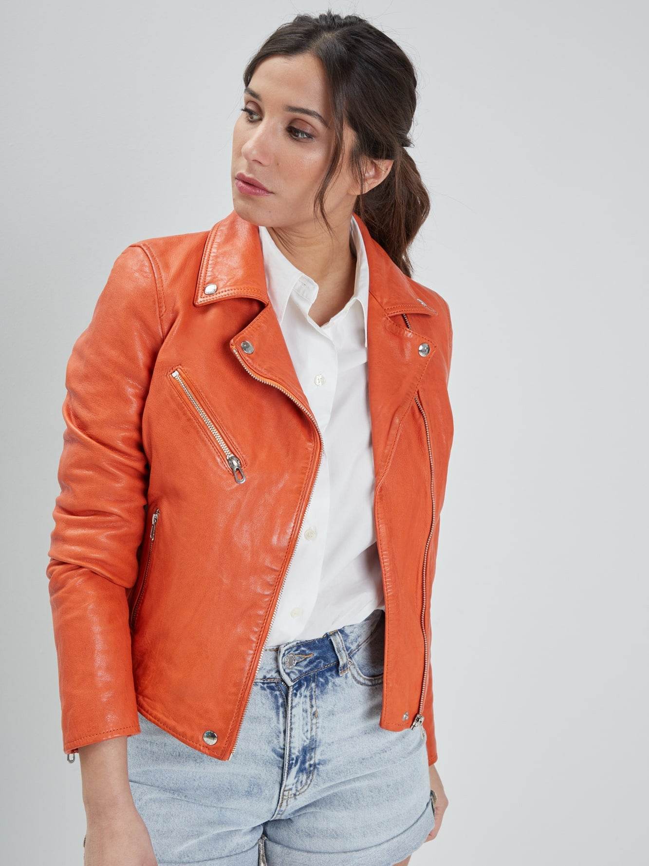 Olympe - Perfecto cuir femme - Femme