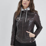 Silene + hood - Blouson cuir femme - Accueil