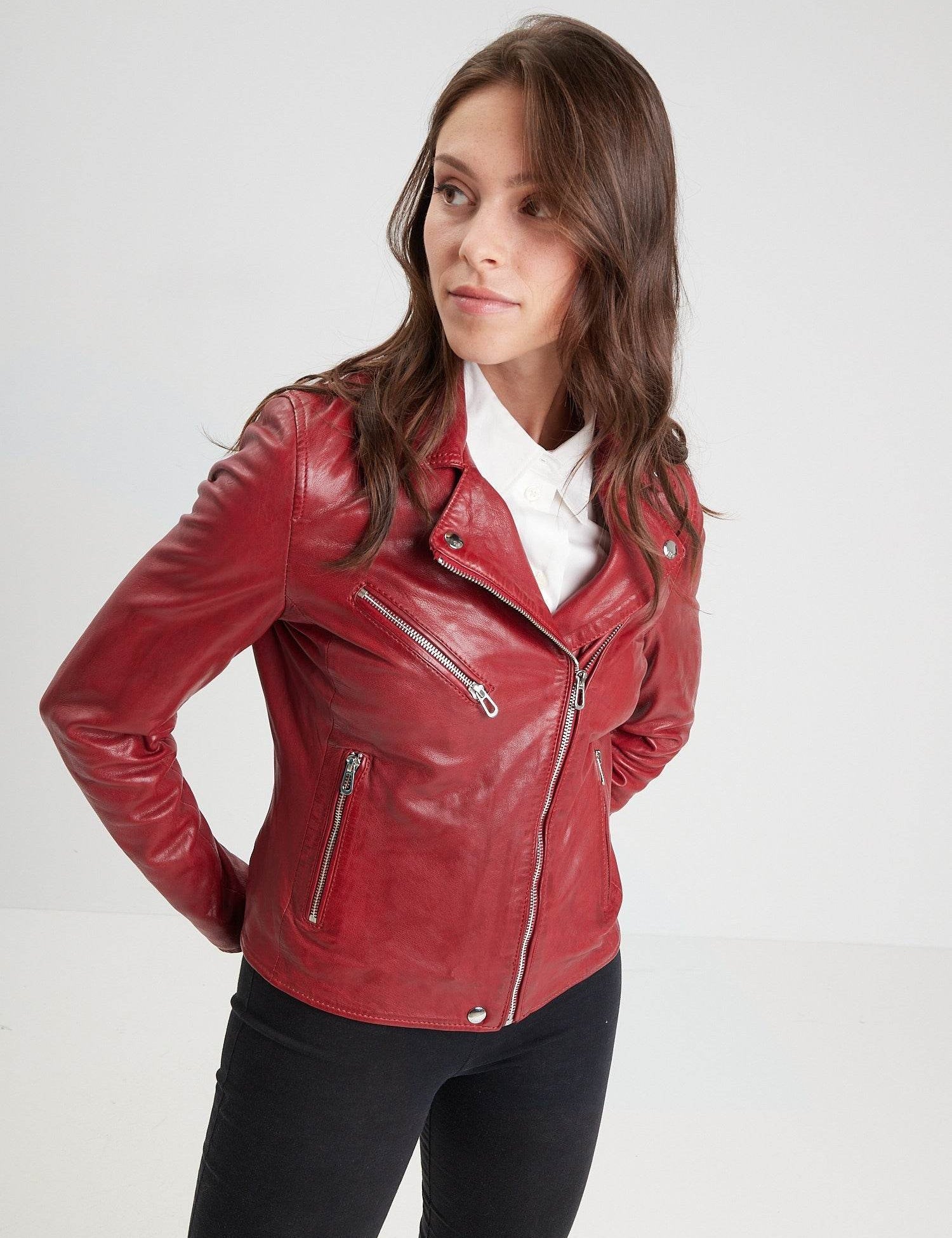Olympe - Perfecto cuir femme - Femme