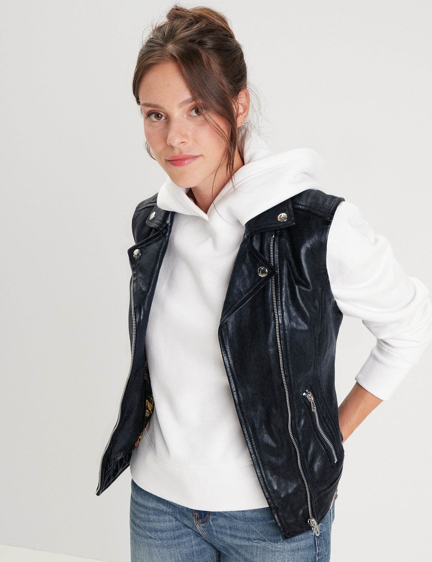 Sarah - Perfecto cuir femme - Accueil