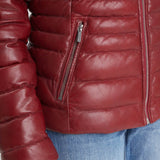 Kildine - Doudoune cuir femme - Accueil