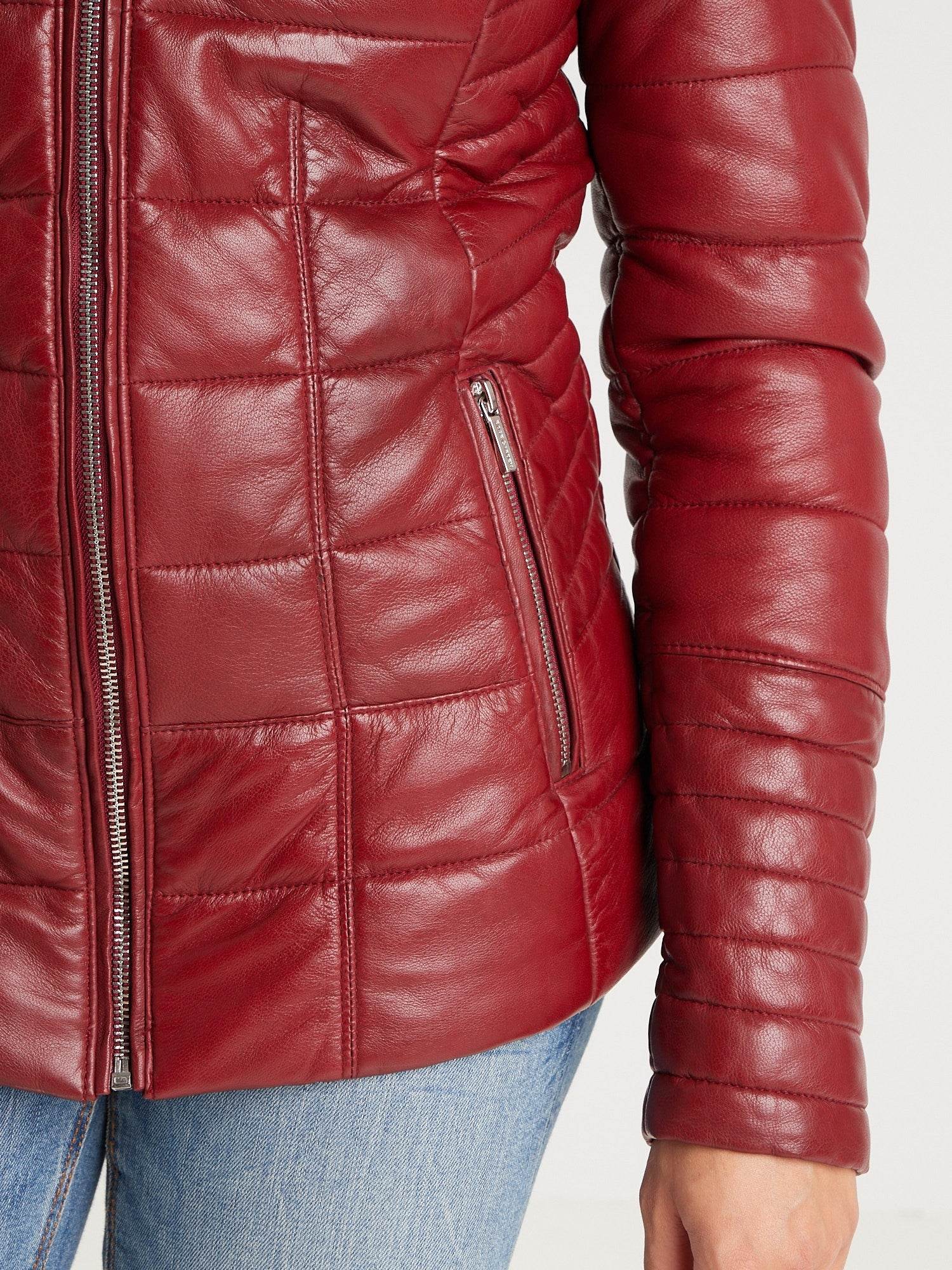 Helena fur - Doudoune cuir femme - Femme