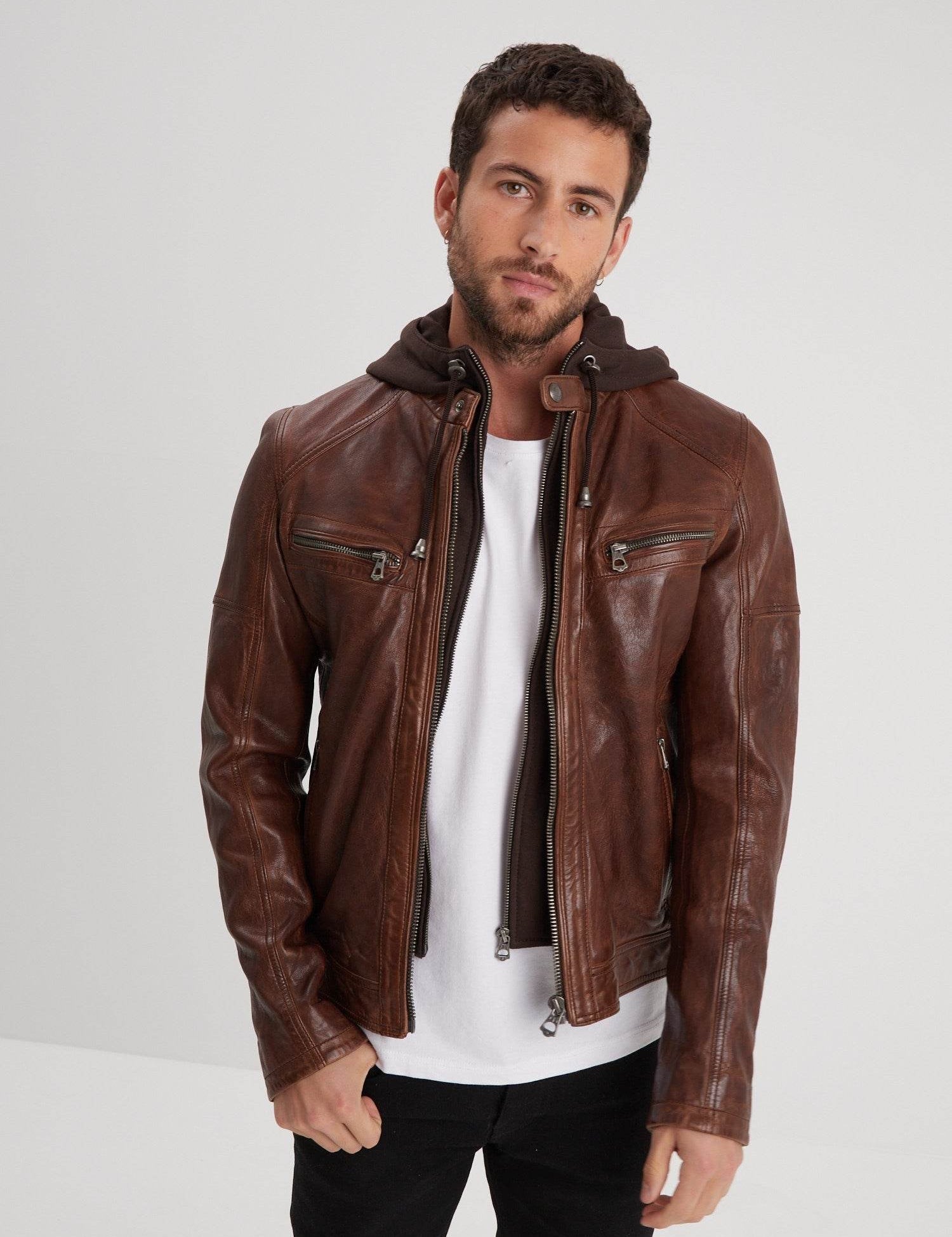 Bishop - Blouson cuir homme - Homme