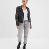 Printili - Bohemian fantasy leather jacket